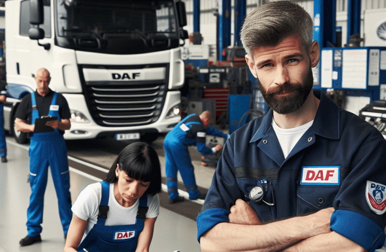 Serwisowanie samochodów ciężarowych DAF – poradnik dla właścicieli flot transportowych