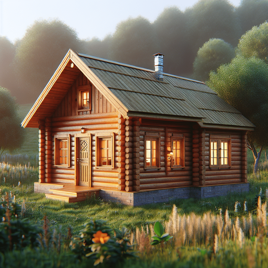 domek gospodarczy drewniany