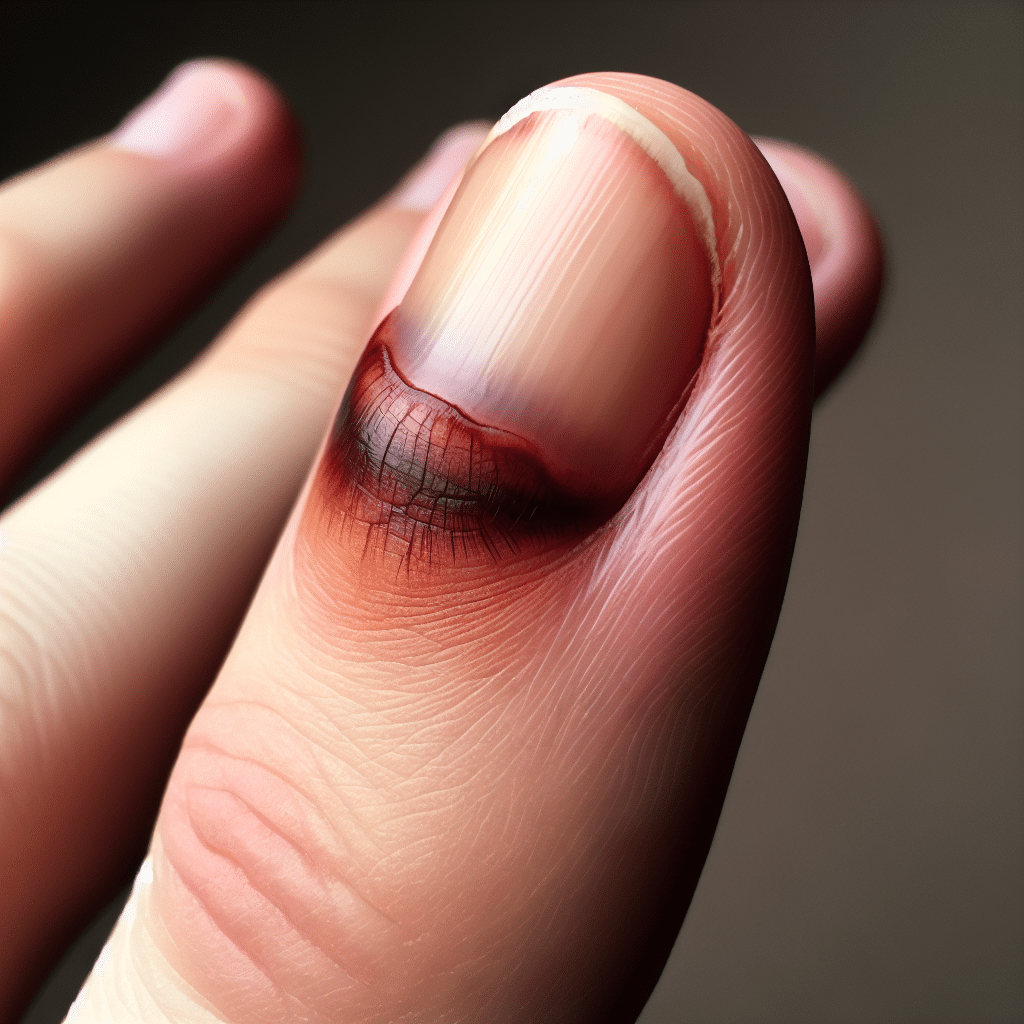 krwiak pod paznokciem