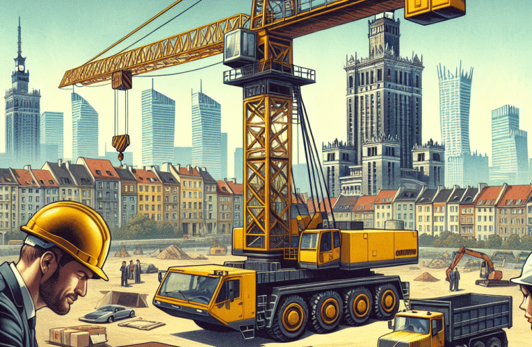 Wynajem dźwigu w Warszawie: Kompletny poradnik dla organizatorów budowy