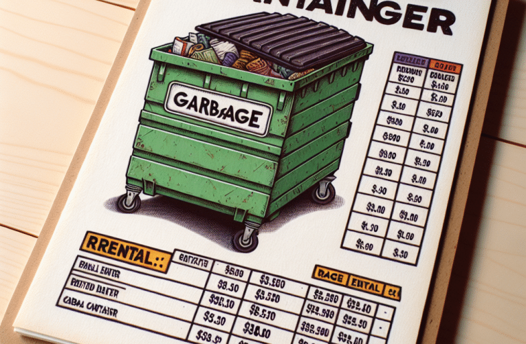 Wynajem kontenera na śmieci – cennik i poradnik dla wybierających najlepszą opcję