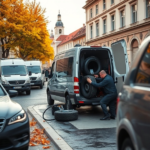 mobilna wymiana opon samochody flotowe elbląg