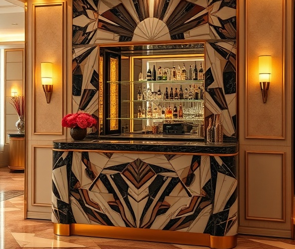 Jak wybrać i ustawić barek art deco, aby podkreślić styl wnętrza i zwiększyć funkcjonalność przestrzeni