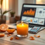 świeca pomarańczowa