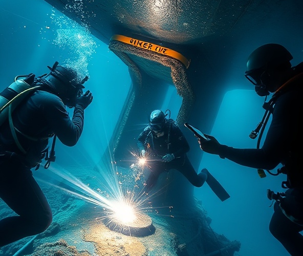 Jak skutecznie naprawić uszkodzenia wykryte podczas inspekcji podwodnej statku?