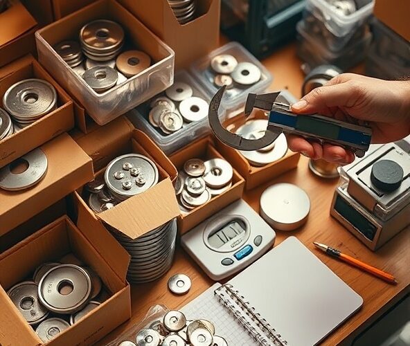 Jak obliczyć zapas magnesów okrągłych z otworem na start firmy?