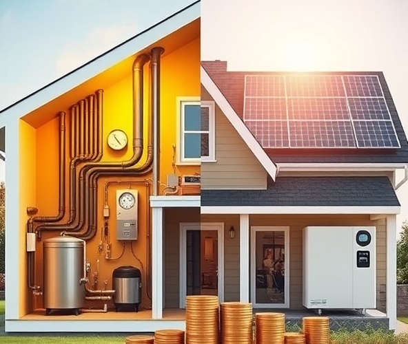 Czy wymiana ogrzewaczy gazowych na pompę z PV jest opłacalna?