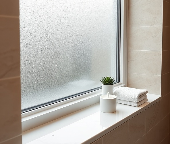 Czy biały parapet z konglomeratu na wymiar wytrzyma parę w łazience?