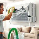 pokrowiec ochronny do mycia klimatyzacji ściennej