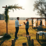 przygotowanie ślubu na łonie natury