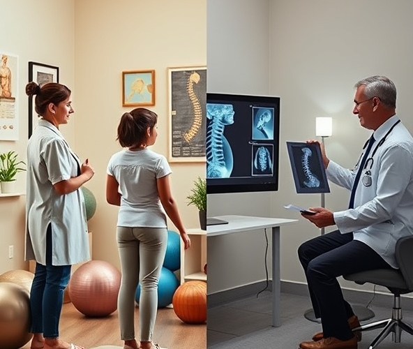 Skolioza: lekarz rehabilitacji czy ortopeda na pierwszą wizytę?