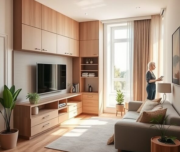 Czy szafki rtv na zamówienie w kawalerce 25 m² oszczędzą miejsce?