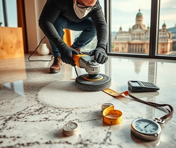 Jakie są koszty i czas pracy przy szlifowaniu granitu w Warszawie?