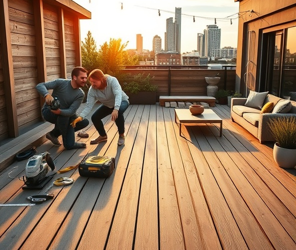 Czy w Warszawie warto samemu położyć taras z deski kompozytowej 30 m2?