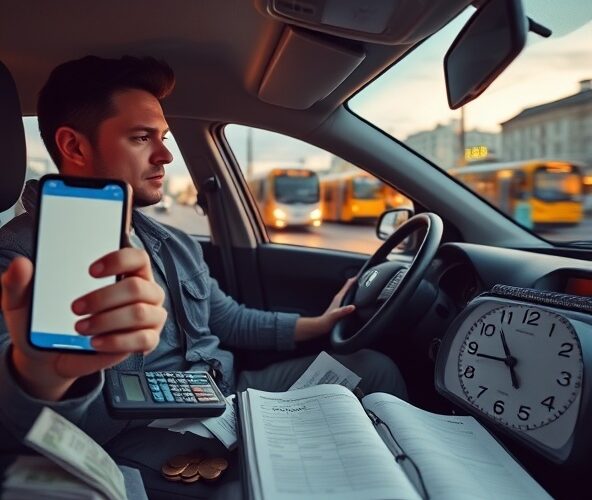 Ile godzin na miesiąc pracować w Uberze lub taxi by pokryć koszty JDG?