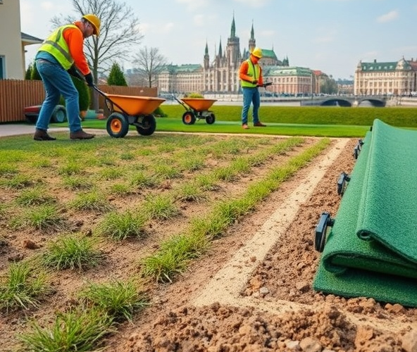 Jakie są najlepsze metody przygotowania podłoża pod trawę z rolki w Krakowie?