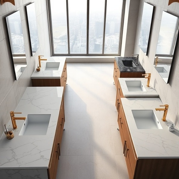 blaty z kamienia naturalnego do łazienki warszawa