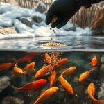 karma dla rybek w oczku