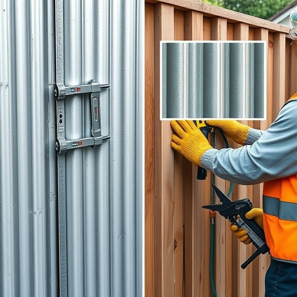 ogrodzenie ryflowane