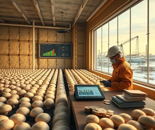 Jak obliczyć zwrot z inwestycji w ocieplenie pieczarkarni na Śląsku?