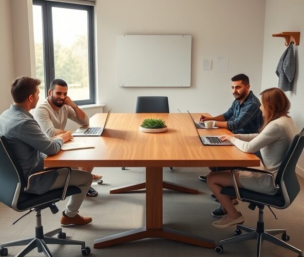 Czy stoły konferencyjne używane do 1500 zł sprawdzą się dla 6 osób?