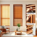 żaluzje drewniane do salonu