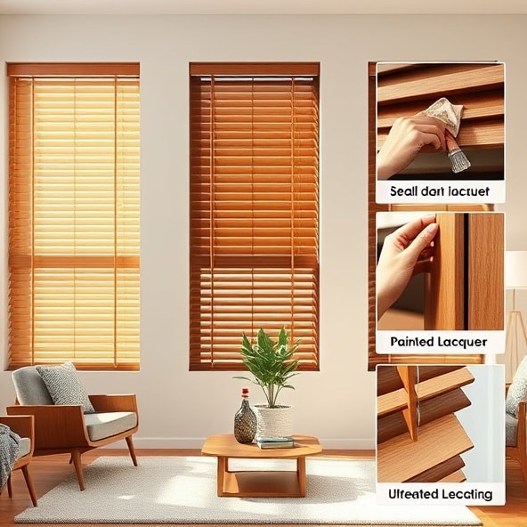 żaluzje drewniane do salonu