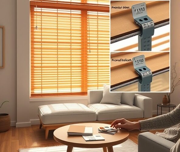 Jak dobrać żaluzje drewniane do salonu i uniknąć błędów pomiaru?