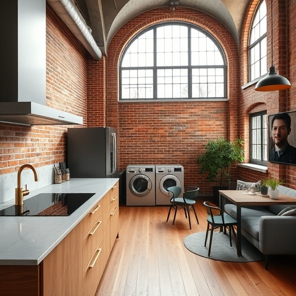 aranżacja wnętrza z agd designerskim łódź