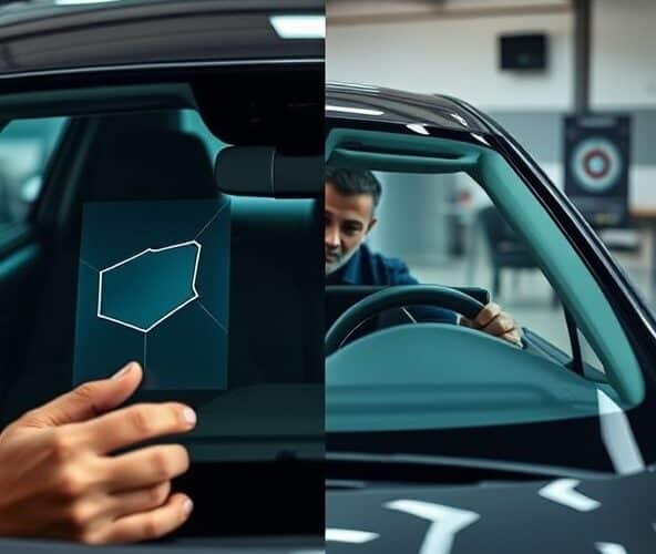 Kierowcy z ADAS: auto szyba przed przeglądem — naprawić czy wymienić?