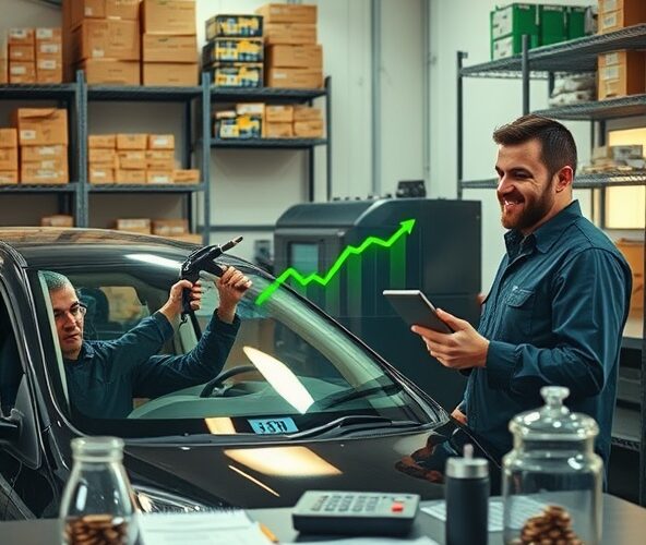 Jak mały warsztat może zaoszczędzić 20% na materiałach do auto szyby?
