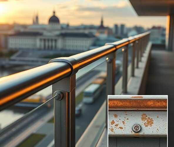 Jak wybrać balustrady z nierdzewki w Warszawie, by uniknąć korozji?