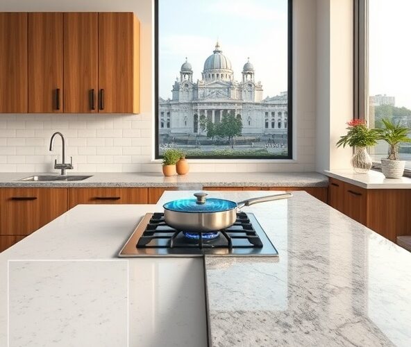 Kwarc czy granit na blaty kamienne w Warszawie przy kuchni gazowej?