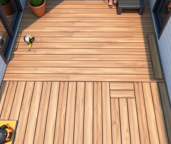 Ile desek tarasowych kompozytowych potrzeba na taras 4×3 m?