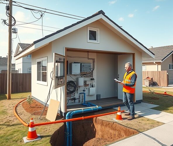 Jak uzyskać przyłącza prądu i wody do domu 70m2 bez pozwolenia?