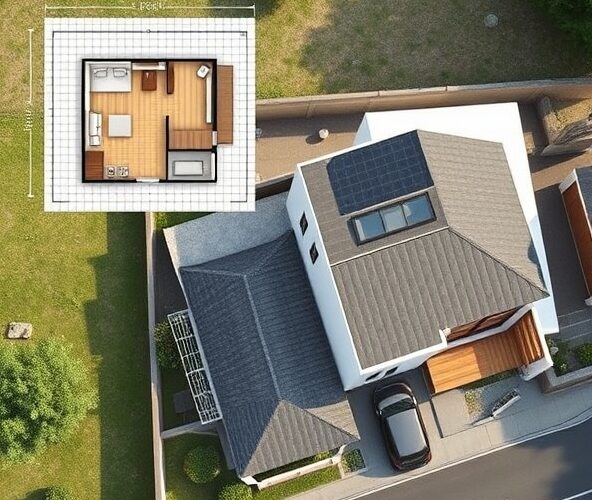 Czy dom 70m2 bez pozwolenia zmieści się na działce 18 m szerokości?