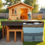 drewniany dom do ogrodu