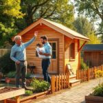 drewniany dom do ogrodu