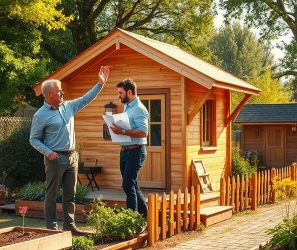 Czy drewniany dom do ogrodu na działce ROD wymaga pozwolenia?