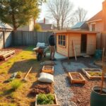 drewniany dom do ogrodu