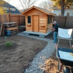 drewniany dom do ogrodu