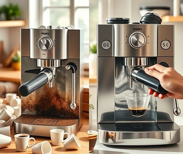 Jak często odkamieniać ekspres do kawy Philips przy 100 kaw dziennie?