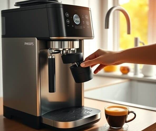 Który ekspres do kawy Philips wymaga najmniej czyszczenia w domu?