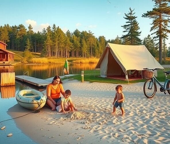 Jak wybrać fajny camping na Mazurach dla rodziny z małym dzieckiem?