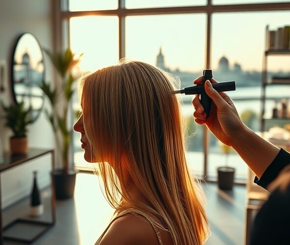 Gdzie w Warszawie wykonać flamboyage dla cienkich włosów?