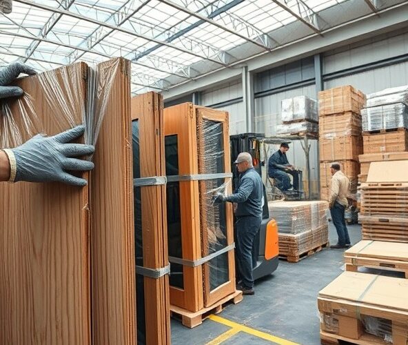 Jak pakować fronty drzwi przesuwnych do szaf hurtowo?