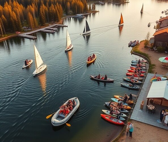 Jak dobrać atrakcje wodne na firmowe imprezy integracyjne na Mazurach?