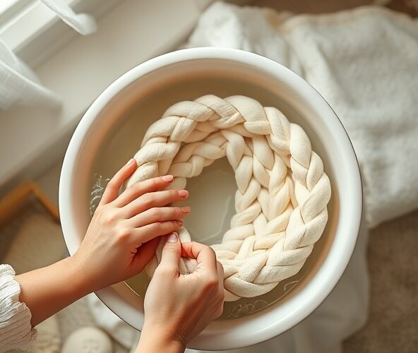 Jak prać kokon niemowlęcy pleciony, by nie odkształcić?