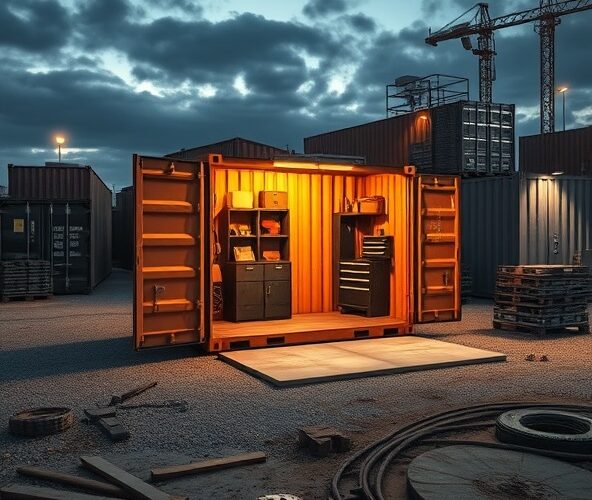 Jak wybrać kontenery budowlane na narzędzia na niestrzeżony plac?