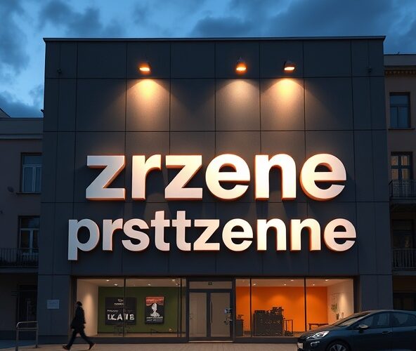 Jak dobrać oświetlenie, by logo przestrzenne było czytelne z 20 m?